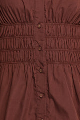 Wallace Mini Dress - Chocolate