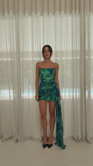 Night Lover Mini Dress - Calista Green