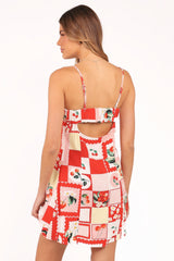 Loredana Mini Dress - Cherry
