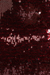 Orlena Sequin Midi Dress - Burgundy