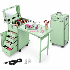 Rolling Manicure Table Makeup Station!