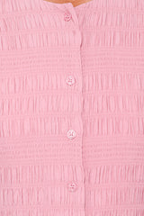Amaya Long Sleeve Mini Dress - Pink