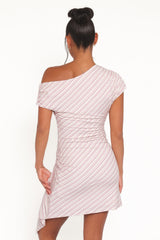 Rois Mini Dress - Pink Stripe