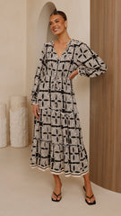 Lani Maxi Dress - Cortana Print