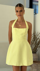 Mady Mini Dress - Lemon