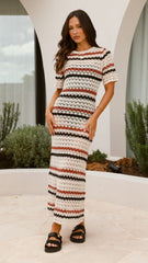 Laylani Maxi Dress - Natural Stripe