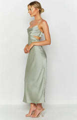 Taleah Cut Out Maxi Dress Sage