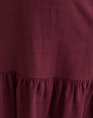 Arige Mini Dress in Maroon