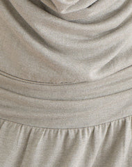 Astara Mini Dress in Shimmer Knit Light Grey