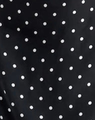 Ayana Backless Mini Dress in Polka Black