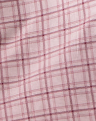 Ayana Backless Mini Dress in Basic Tartan Pink