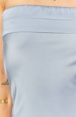 Annie Blue Strapless Mini Dress