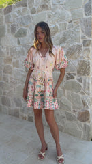 Misty Mini Dress - Acacia Palm