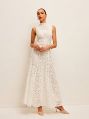 Semi-Sheer Lace Dress
