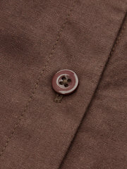 Pleated Button-Front Shirt Dress