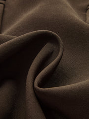 Belted V-Neck Tailored Dress