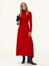 Wool-Blend Turtleneck Maxi Dress