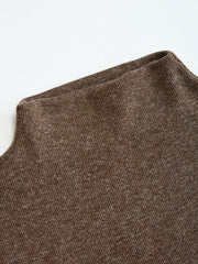 Asymmetric Button-Detail Dress