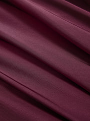 Satin Panel Long-Sleeve Fitted Mini Dress
