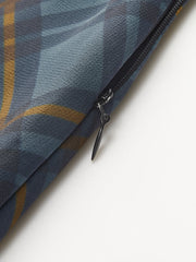 Tie-Front Plaid Chiffon Midi Dress