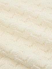 Bishop Sleeve Crochet Knit Maxi Dress