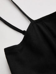 Polka Dot Color-Block Cami Dress