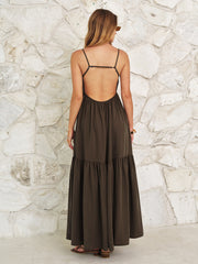 Twist Front Cami Maxi Dress
