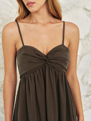 Twist Front Cami Maxi Dress