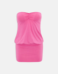 Belena Mini Dress in Jersey Deep Pink