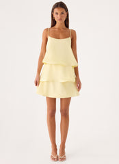 Becka Mini Dress - Yellow