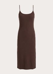 Between Tasks Midi Dress - Chocolate Fudge