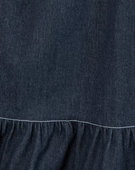 Carlisle Mini Dress in Chambray Indigo