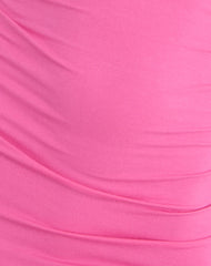 Cauaria Mini Dress in Rayon Jersey Deep Pink