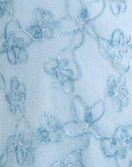 Codami Halterneck Mini Dress in Sequin Knit Pastel Blue