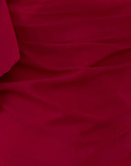 Coraline Bow Mini Dress in Burgundy