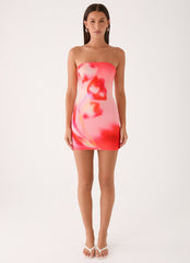 Callistae Mini Dress - Sunburnt Petal