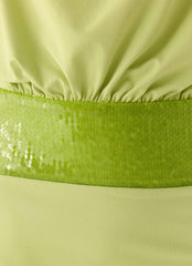 Carlie Halter Mini Dress - Lime