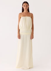 Citrus Kiss Maxi Dress - Baby Yellow