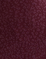 Dasa Long Sleeve Mini Dress in Flock Mini Leopard Plum