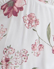 Deliana Mini Dress in Femme Floral White