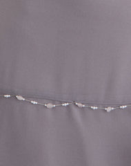 Dinanti Mini Dress in Chiffon Lilac Grey