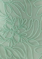 Dangerous Kind Beaded Mini Dress - Sage