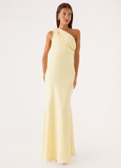 Elena Maxi Dress - Baby Yellow
