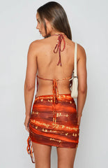 Elysha Halter Mini Dress Red
