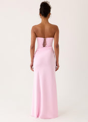 Emory Corset Maxi Dress - Pink