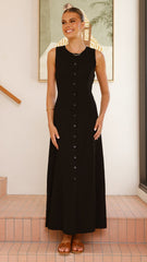 Lina Maxi Dress - Black
