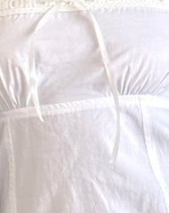 Felin Mini Dress in White Poplin