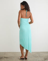 Florrie Midi Dress in Flock Floral Doodle Blue