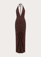 Feel My Rhythm Maxi Dress - Rose Taupe