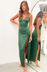 Freesia Emerald Formal Maxi Dress